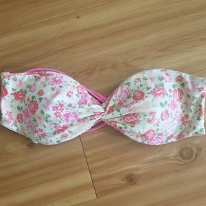 Floral bathing suit top